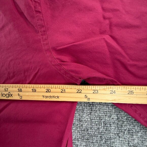 Thomas Pink Slim Large Button-Down Purple Solid Long Sleeve Shirt Men Adult - Picture 8 of 16